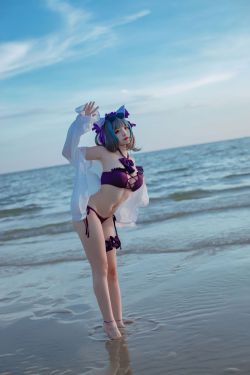 人气Coser 二佐Nisa - 碧蓝航线 柴郡泳装(30P)-图控