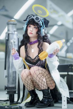 Cosplay美女 一千只猫薄禾 - 蔚蓝档案 阿洛娜(17P)-图控
