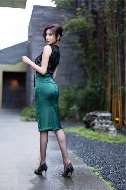 杨晨晨 - 绿色长裙(100P)-图控