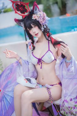动漫博主阿包也是兔娘 - 蔚蓝档案 狐坂若藻 水着(32P)-图控